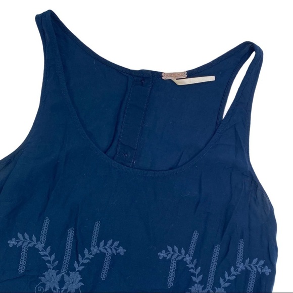 Temptation Blue Rayon Embroidered Top - Picture 8 of 9